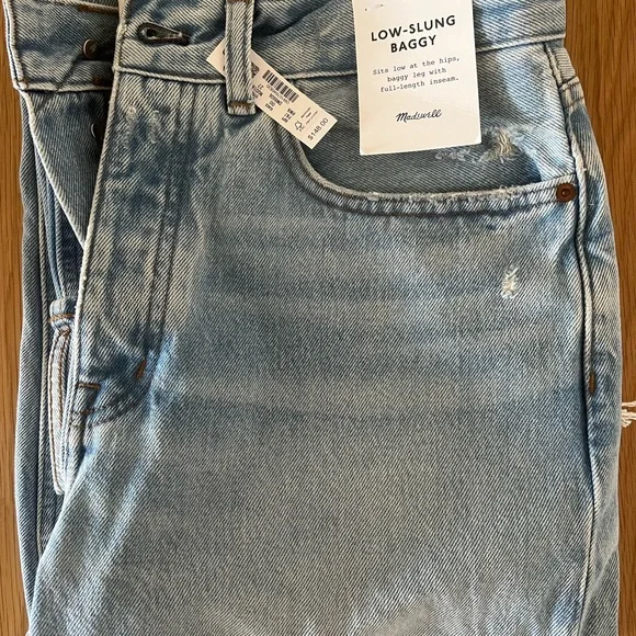 Madewell Hallstead Wash Low-Slung Baggy Jeans - Picture 1 of 3